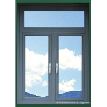 Doppelglasierte Side Hung Opening Aluminiumlegierung Fenster Flügelfenster